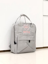 Load image into Gallery viewer, (Grey) Personalised Name Twin Handle Backpack
