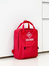 Load image into Gallery viewer, (Red) Personalised Name Twin Handle Backpack
