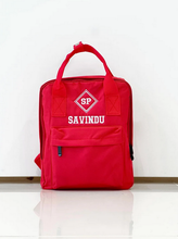 Load image into Gallery viewer, (Red) Personalised Name Twin Handle Backpack
