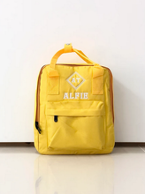 Load image into Gallery viewer, (Yellow) Personalised Name Twin Handle Backpack
