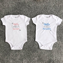 Load image into Gallery viewer, 2-ITEMS Personalised Blanket &amp; Bodysuit Bundle Gift Set
