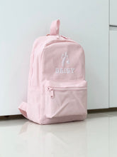 Load image into Gallery viewer, (Pink) Personalised Name Unisex Mini Nursery School Backpack Rucksack Bag
