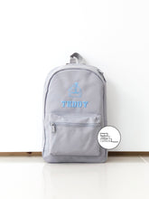 Load image into Gallery viewer, Grey School Backpack
