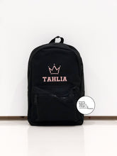 Load image into Gallery viewer, Black School Backpack
