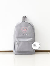 Load image into Gallery viewer, Grey School Backpack
