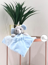 Load image into Gallery viewer, (Pink) Personalised Name/Initials Elephant Comforter Blanket Super Soft Toy
